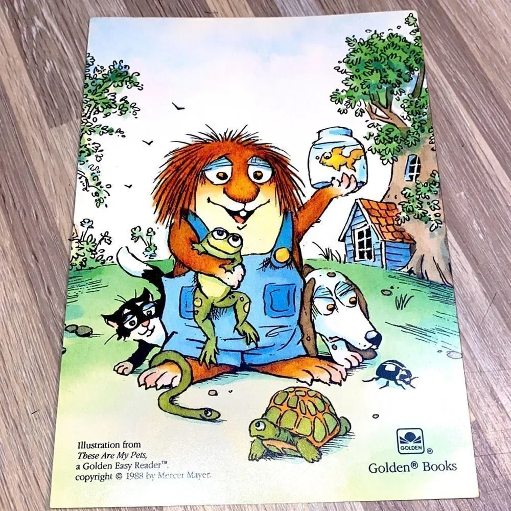 Mercer Mayers Little Critters postcard vintage stationery wall art frame 80s